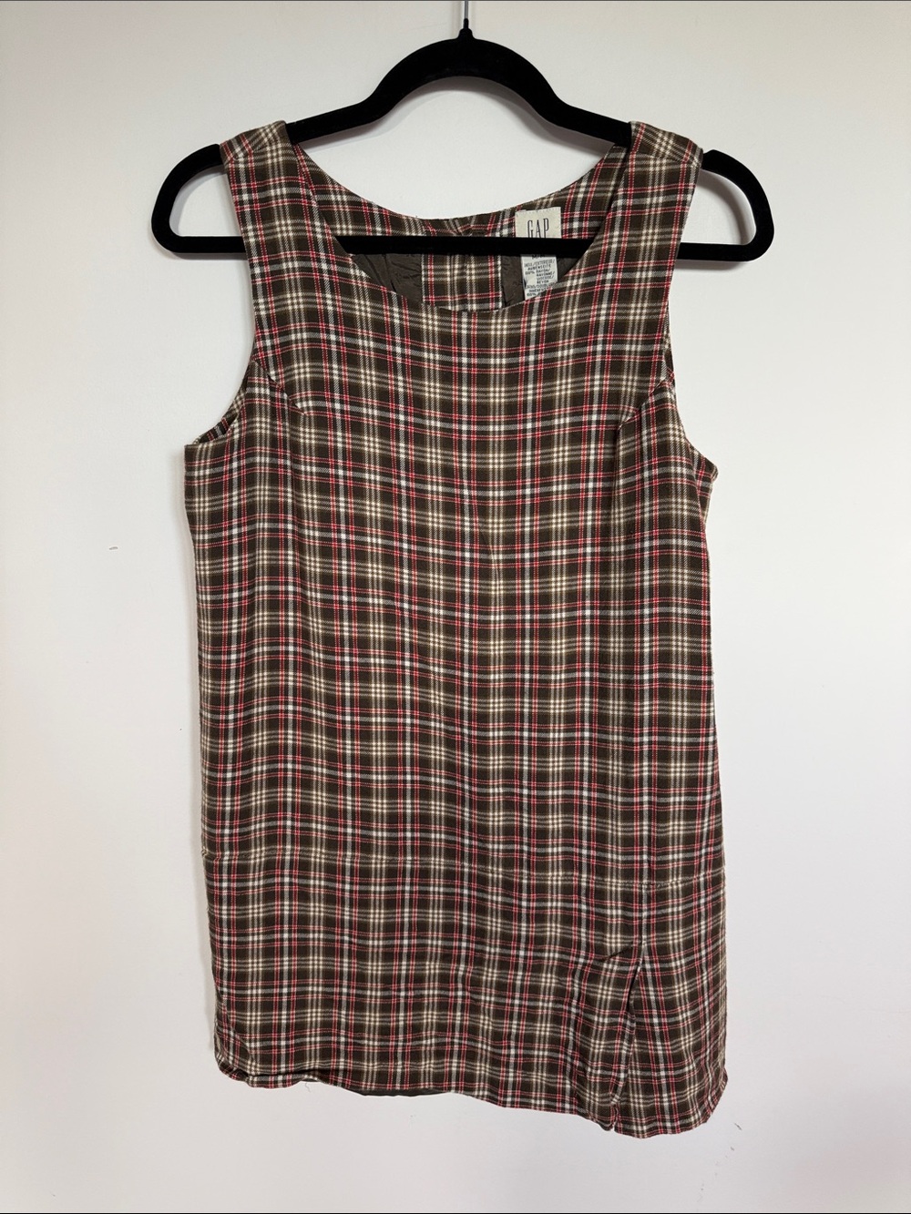 VTG GAP 90s Plaid Mini Dress Med